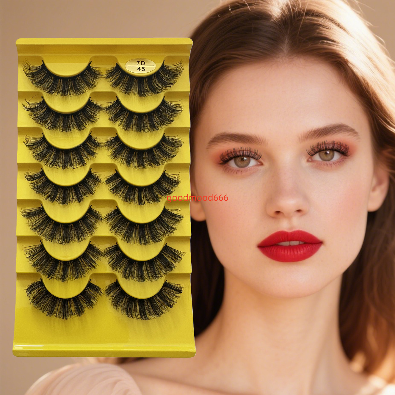 Wholesale Vendor 3D Fluffy Faux Mink Eyelash Strip Handmade Private Label False Eyelashes Natural Vegan Style Lashes