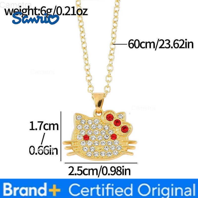 Sanrio Hello Kitty Anime Figures Cartoon Necklace Women Girl Decoration Birthday Gifts H251229