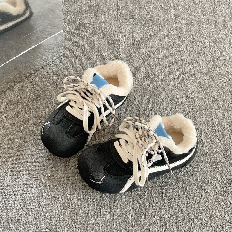 2025 Designer Fashion Wool Lined Women's Training Shoes Student Multi functional Warm Cotton Shoes Casual Sports Shoes