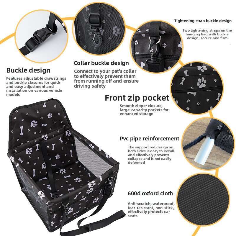 Outdoor Safety Seat Mat Cat Dog Anti-Dirt Car Pet Carrier Bag Luxury Designer style