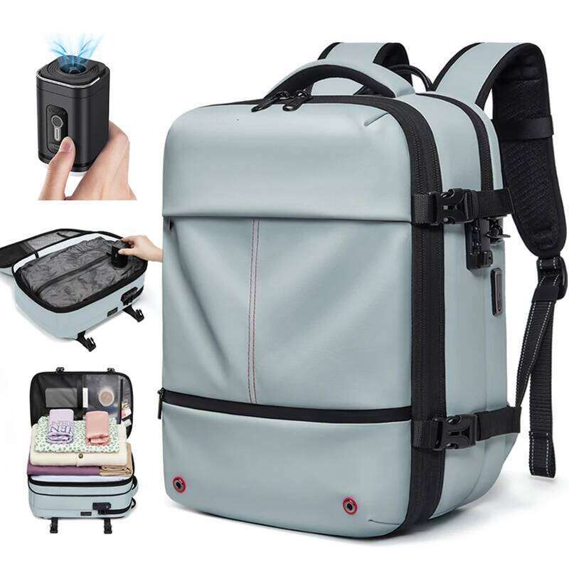 Travel Women Inch Vacuum Compression Laptop USB Charging School Backpack Extended Hiking Business Backpack JINXIANGGUO