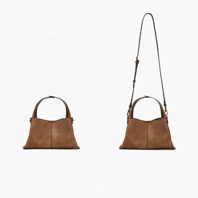 Versatile Niche Fashion Women's Designer Simple Commuting Ultra-Fiber Leather Handheld Tote Shoulder Bag Casual Women's Bag Large capacity m