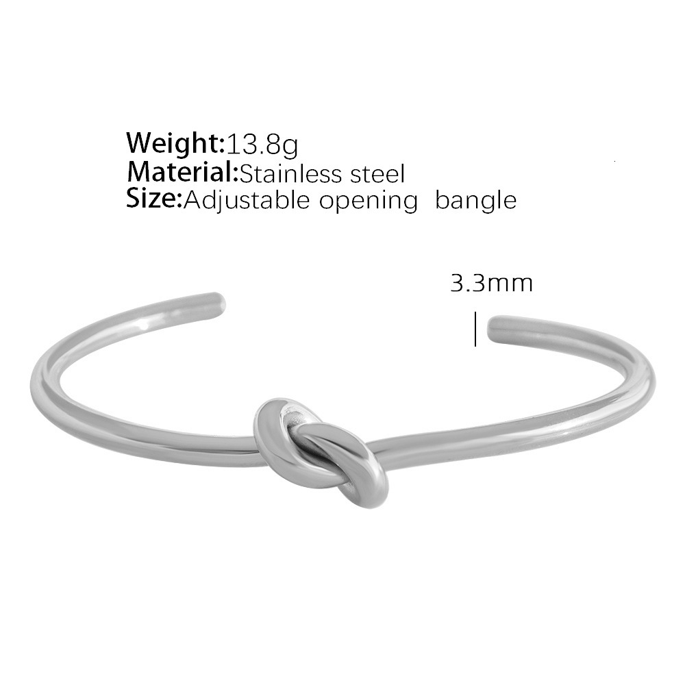 Luxury Brand Designer Jewelry Unique Retro Fashion Geometric Steel Open Bracelet For Women, Braided Knot C-Shaped Bracelet, Niche Design New Model