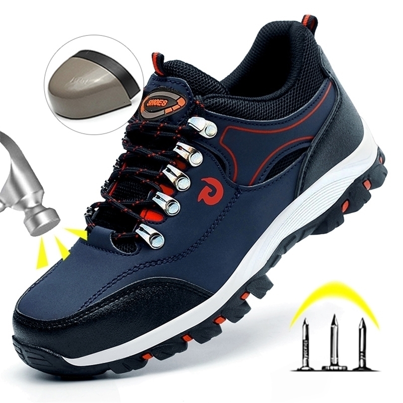 Steel Toe Cap Shoes For Men Work Boots PunctureProof Safety Protective Working Male Footwear Security Sneakers 251031