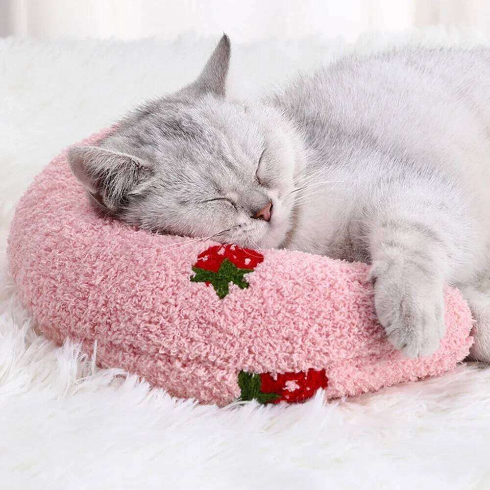 Cute Little U-Shaped Neck Protector Deep Sleep for Puppy Kitten Dog Cat Headrest Sleeping Pillow Pet Supplies