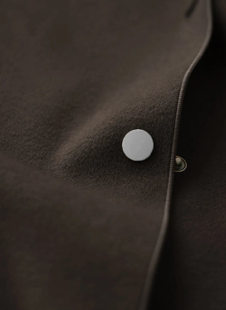 Early spring and autumn woolen vest hooded literary simplicity wild short coat 251219