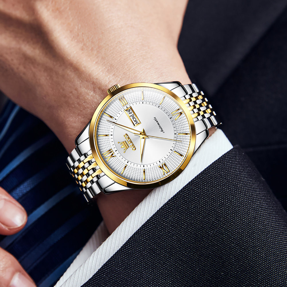 OLEVS Designer fully automatic mechanical watch men's watch light luxury waterproof night light versatile daily business men's watch