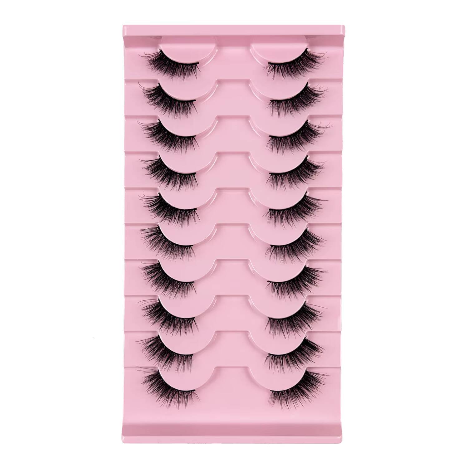 Wholesale Natural 3d Eyelashes Faux Mink Eye Lash Vegan Mink Lashes 12mm 15mm 20mm False Eyelash Vendor