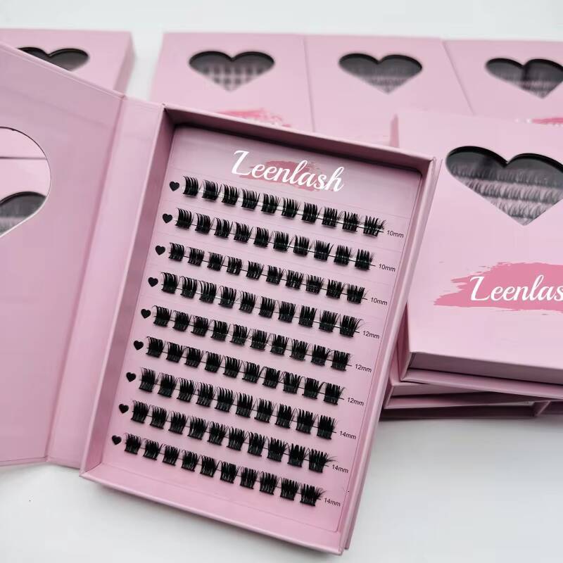Korean PBT Fiber Individual Diy at Home Lash Extensions Professional Diy Pre Cut Volume Lash Cluster Diy Eyelash Extensions