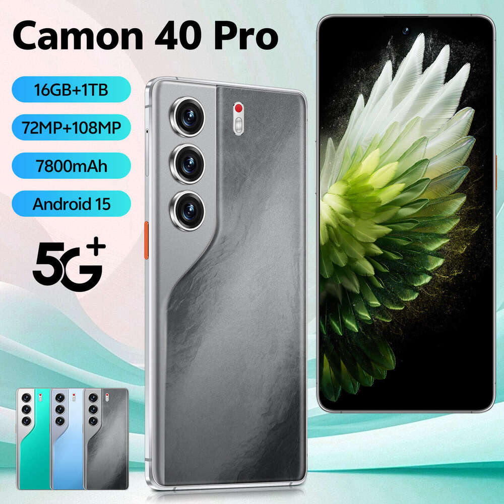Famous brand cross-border mobile phone Camon40 Pro Android 7.3-inch incell large screen 5G full network fast charging 16+1TB memory CKS