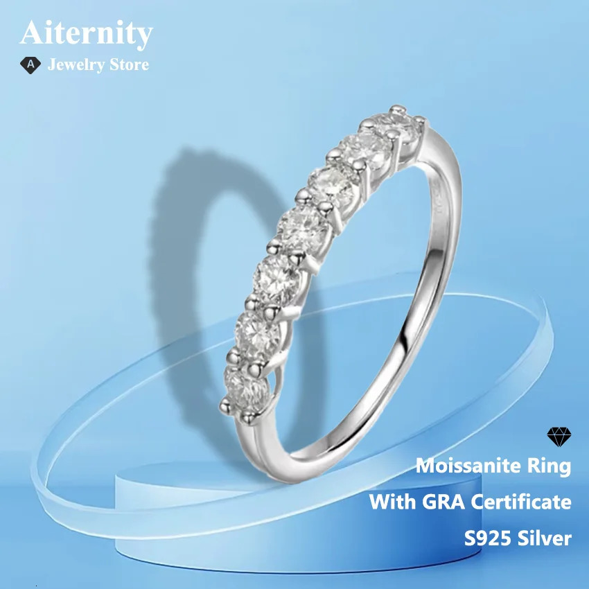 D Color Ring 925 Sterling Sliver With GRA Certificate Band Wedding Engagement Rings For Women 251225