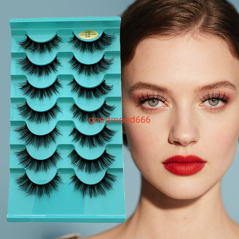 Factory Price Wholesale Cat Eye Lash Private Label D Curl Lashes Handmade 3D Natural Full Strip Lashes