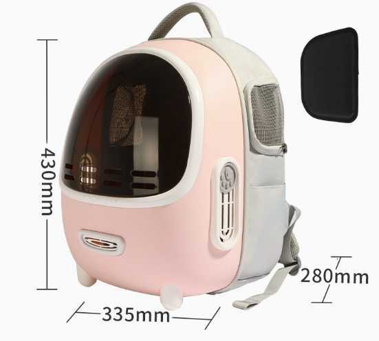 Pet travel bag - Portable cat bag - Cat breathable space capsule - Dual-shoulder pet bag - Large-capacity cat bag H251229
