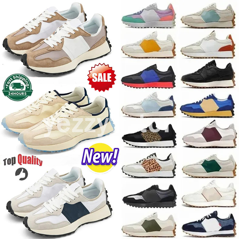 New Running Shoes For Mens Womens Designer Athletic Trainers Leopard Sea Salt Suede Oxford Beige Black White Grey Outdoors Sports Gym Sneakers
