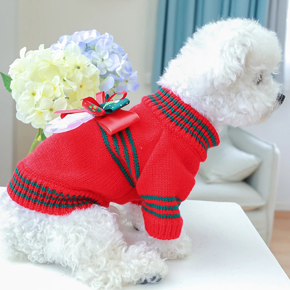 Knitted Cat Dog Sweater Autumn Winter Warm Costumes Apparels Coats Pet Products 251219