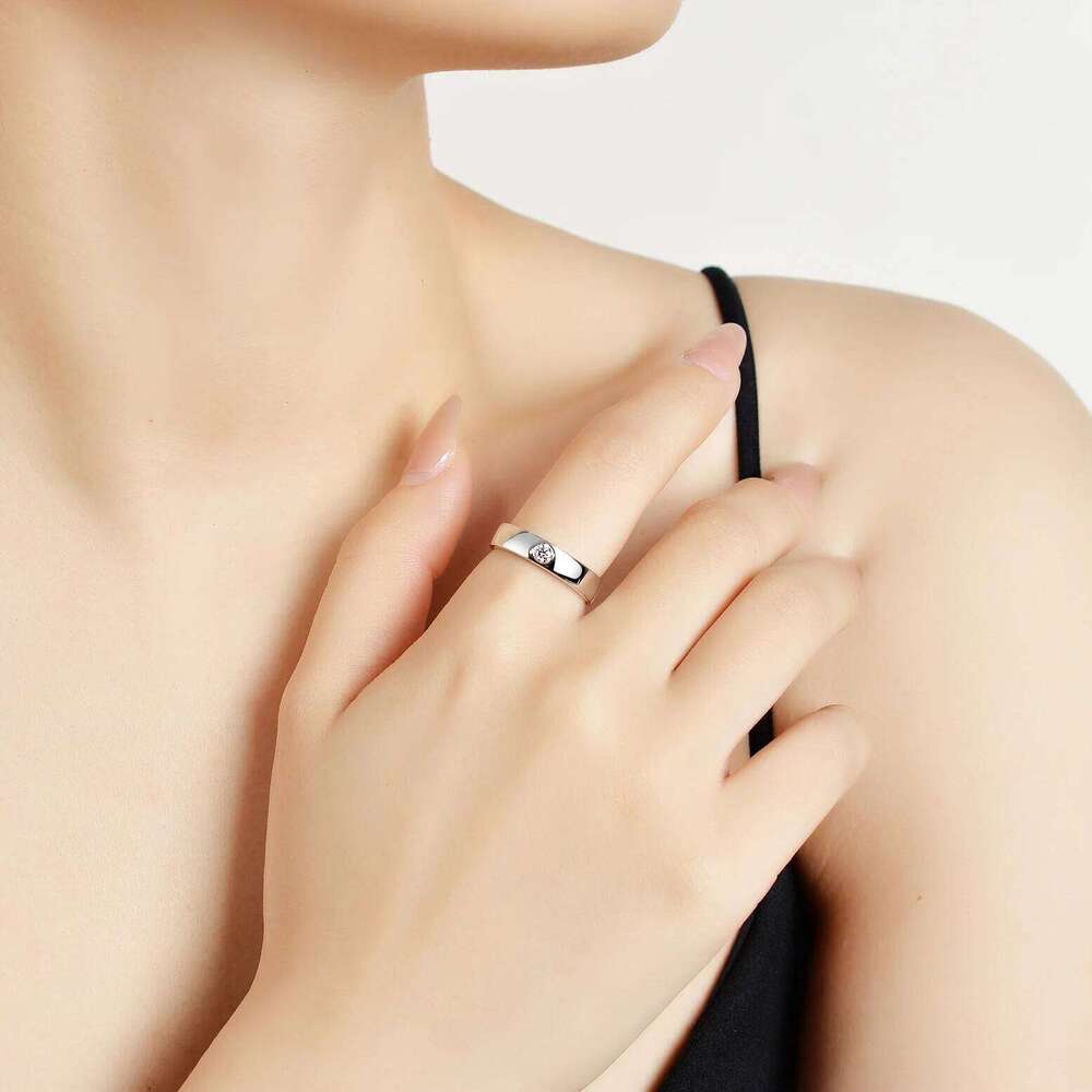 4mm Moissanite Ring for Men 925 Sterling Silver Gemstone Lab Diamond Gold Plated Rings Wedding Engagement Band Jewelry 0d8