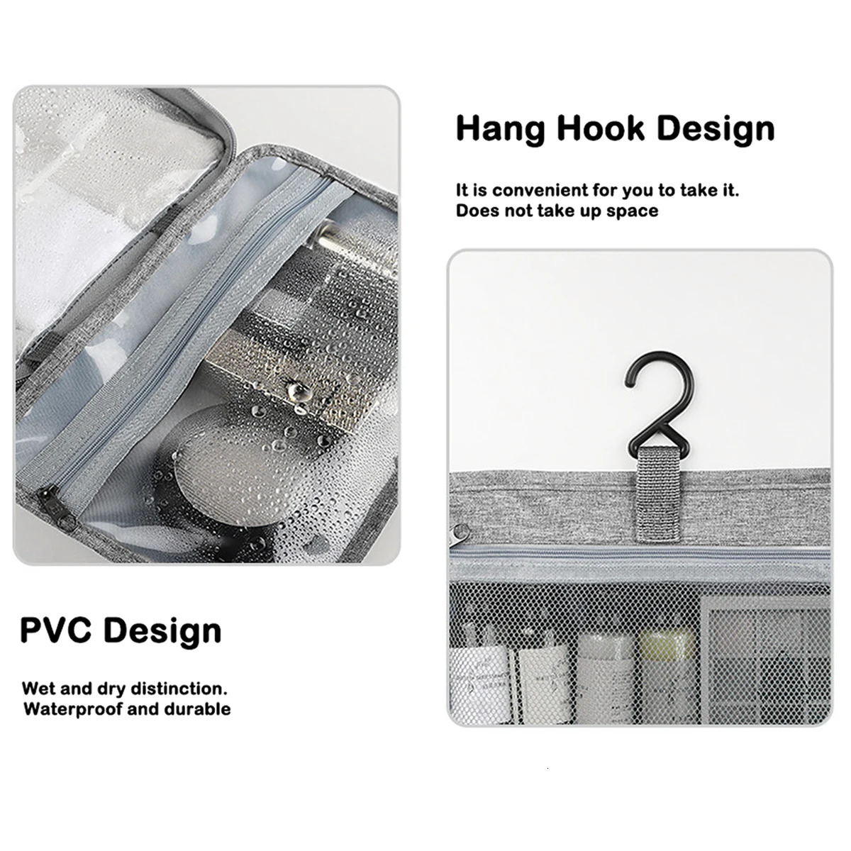 Hanging Toiletry Bag Travel Makeup Bag Portable Cosmetic Bag Waterproof Large Capacity Makeup Traveling Organizer for Man Women251222