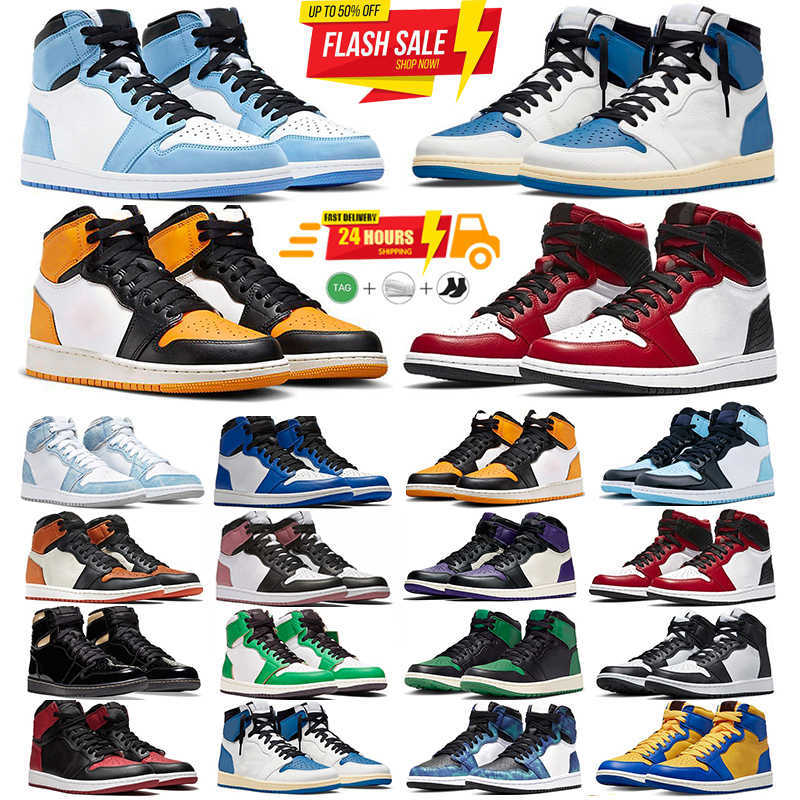 Designer Men Basketball Shoes Women University Blue Leather Hyper Royal Smoke Grey Chicago Red Dark Mocha OG Digital Pink Outdoor Sports trainers Sneakers