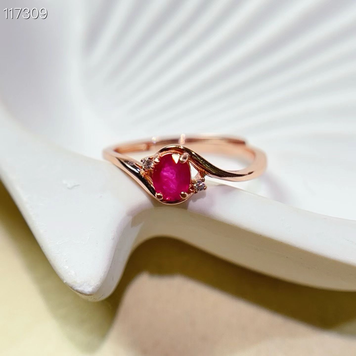 Elegant 925 silver ring for engagement natural ruby ring with certificate 4mm*5mm 0.4ct genuine ruby jewelry