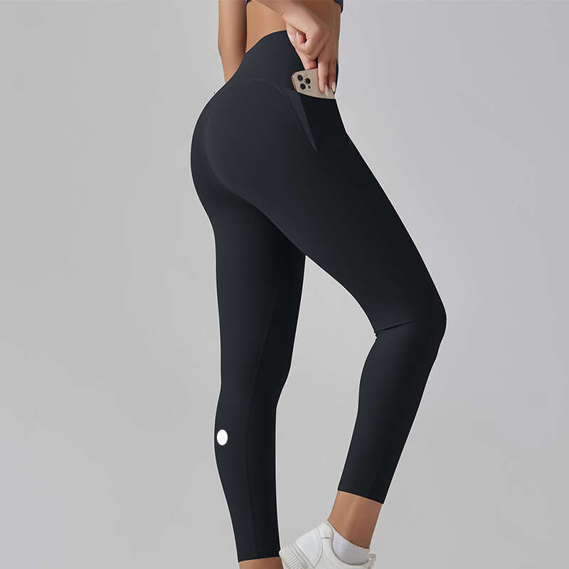Women Yoga side pocket Leggings set women shorts Fitness Push Up Exercise Running With Gym Seamless Peach Butt Tight Pants
