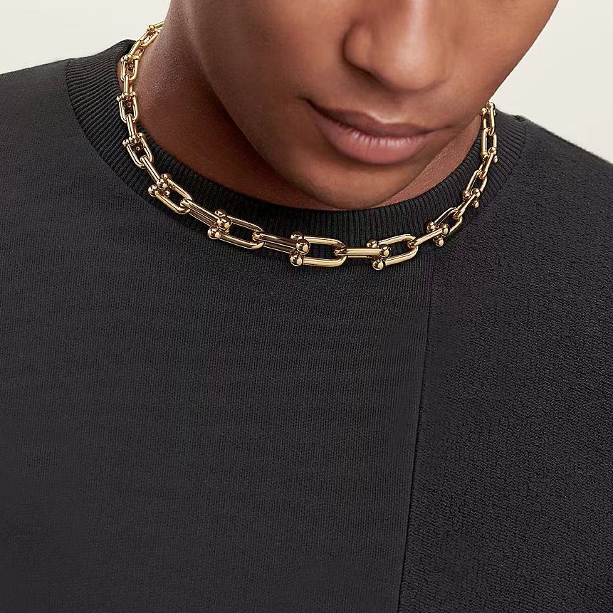 ADITA M Necklace 45CM bracelet earring set HardWear Designer Cross necklace for men women TOP quality counter with box couple necklace 030