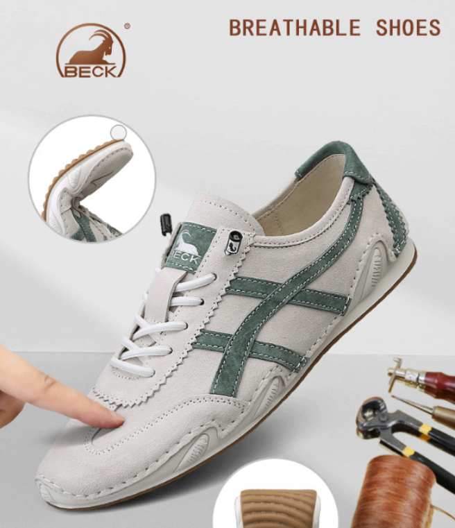 BECK men's shoes 2025 new autumn and winter breathable soft-soled sports Forrest shoes men's casual shoes