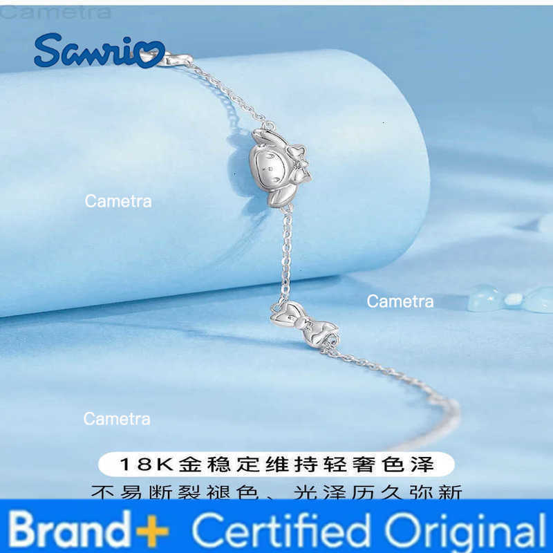 Sanrio New Sanrioed Anime Melody Cinnamoroll Kuromi Cartoon Bracelets Women Chain Party Wedding Jewelry Holiday Gifts Girl H251229