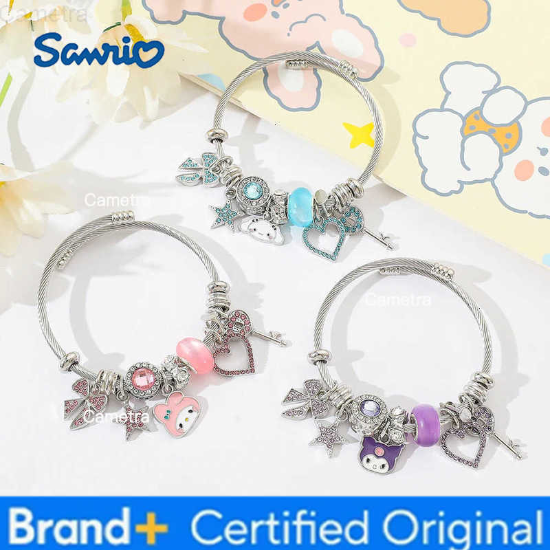 Sanrio Melody Kuromi Cinnamoroll Bracelet for Women Cartoon Anime Action Figures Jewelry Birthday Accessories Gift H251229