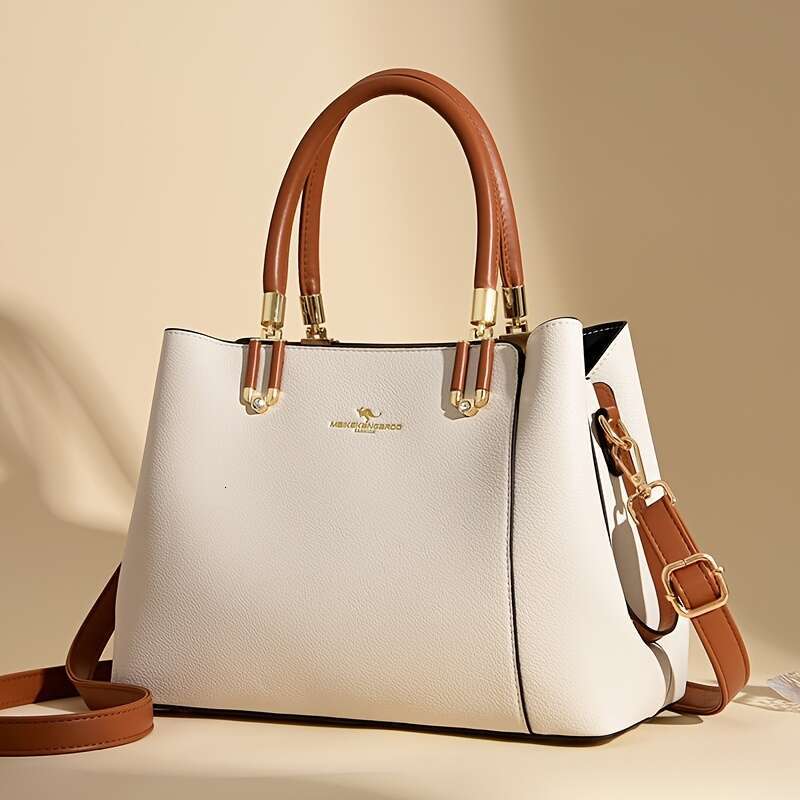 JINXIANGGUO Ladies Handbag Fashionable Large Capacity Elegant Commuter With Detachable And Adjustable Strap Can Be Worn As A Shoulder Or Crossbody Bag