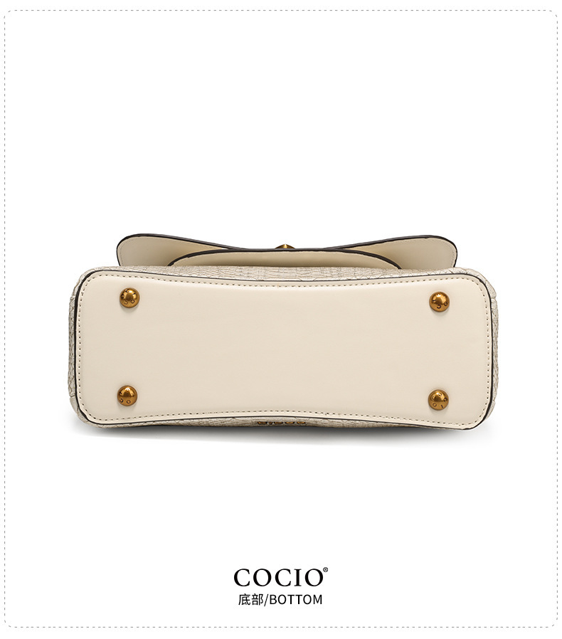 New Design COCIO Cross-border New Light Luxury Fashion Versatile Snake Pattern Versatile single-shoulder hand-held crossbody bag Free shipping