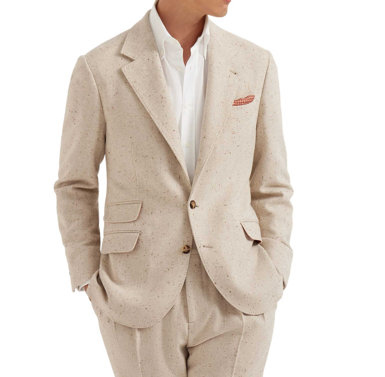 Fashion Men's Suit Notched Lapel Tuxedos One Button Single Breasted 2-Pieces Groom Wear Business Party 2-pieces Customized