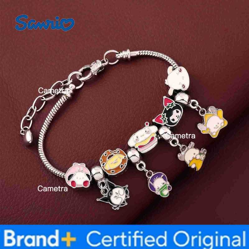 Sanrio Kuromi Pacha Dog Bracelet Black Beauty Melody Cute Pink Suitable For Girls Fan Party Jewelry Accessories Gift H251229