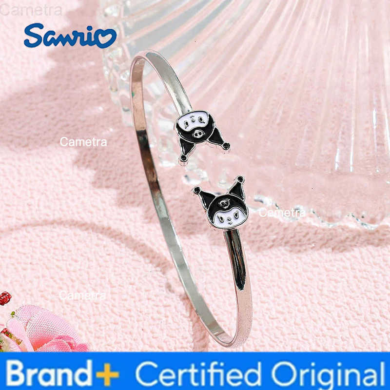 Sanrio Kawaii Kuromi Charms Bangles Cute Kuromi Bracelet for Women Luxury Hands Chains Y2k Jewelry Party Accessories Gifts H251229