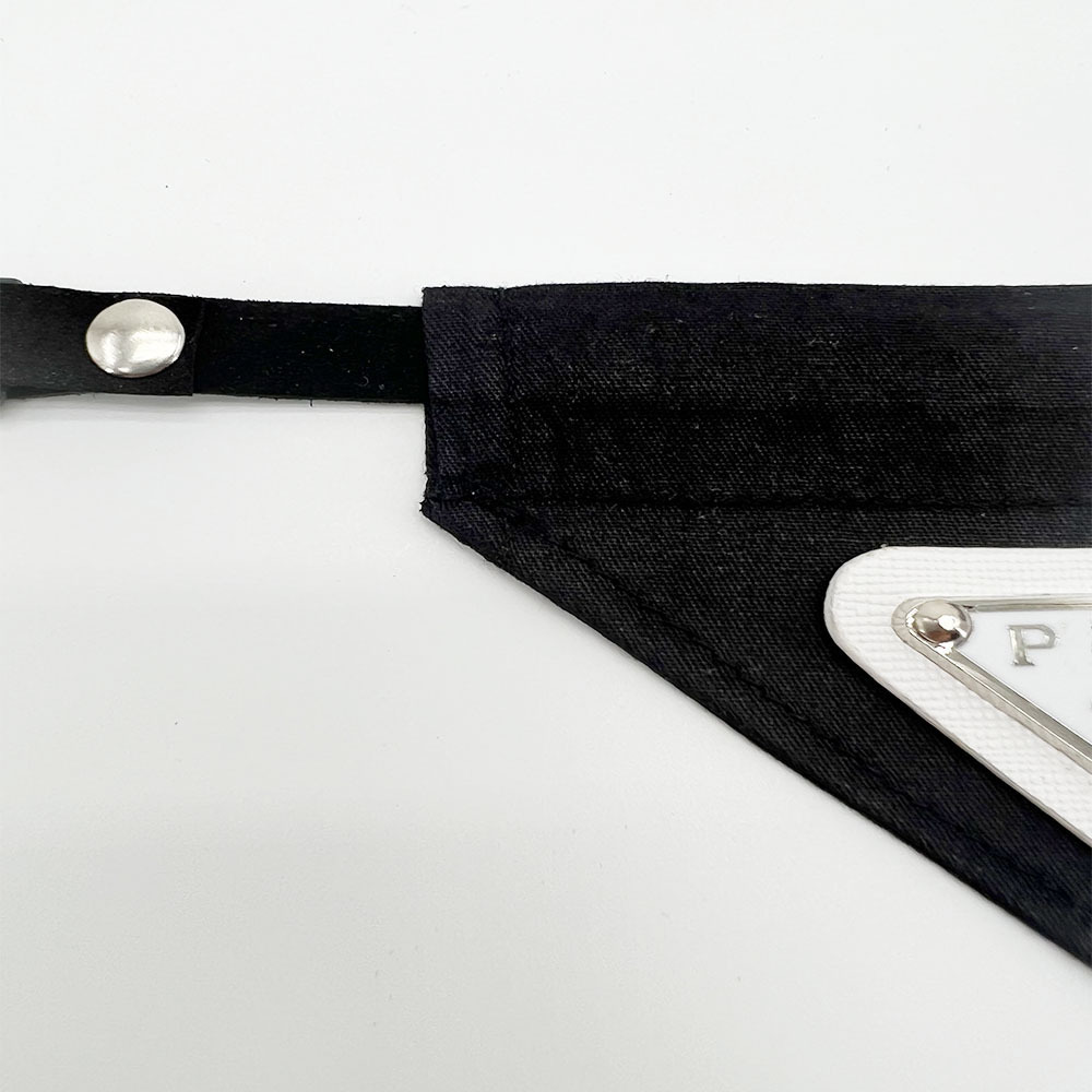 Designer Dog Bandanas with Triangle Emblem, 2-Layer Soft Triangle Bib Kerchief, Adjustable Pet Neckerchief Dog Bibs for Birthday & Costume Accessories