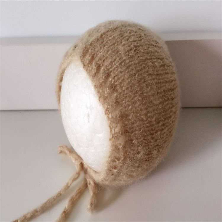 Newborns Photography Props stretch wool 3 mohair hat and long wrap set L251030