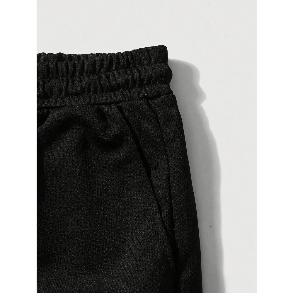 Mens Street Fashion Cross Print Knit Drawstring Shorts 2 in 1 Sports Shorts Great for Fitness Basketball Activities Drawstring 251223