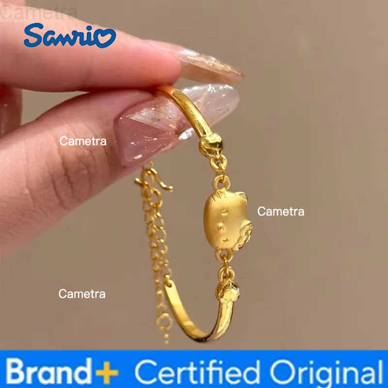 Sanrio 2025 New Bracelet Kawaii Hello Kitty Cartoon Anime Cute Jewelry Wrist Accessories Girlfriend for Girl Birthday Gifts Toys H251229