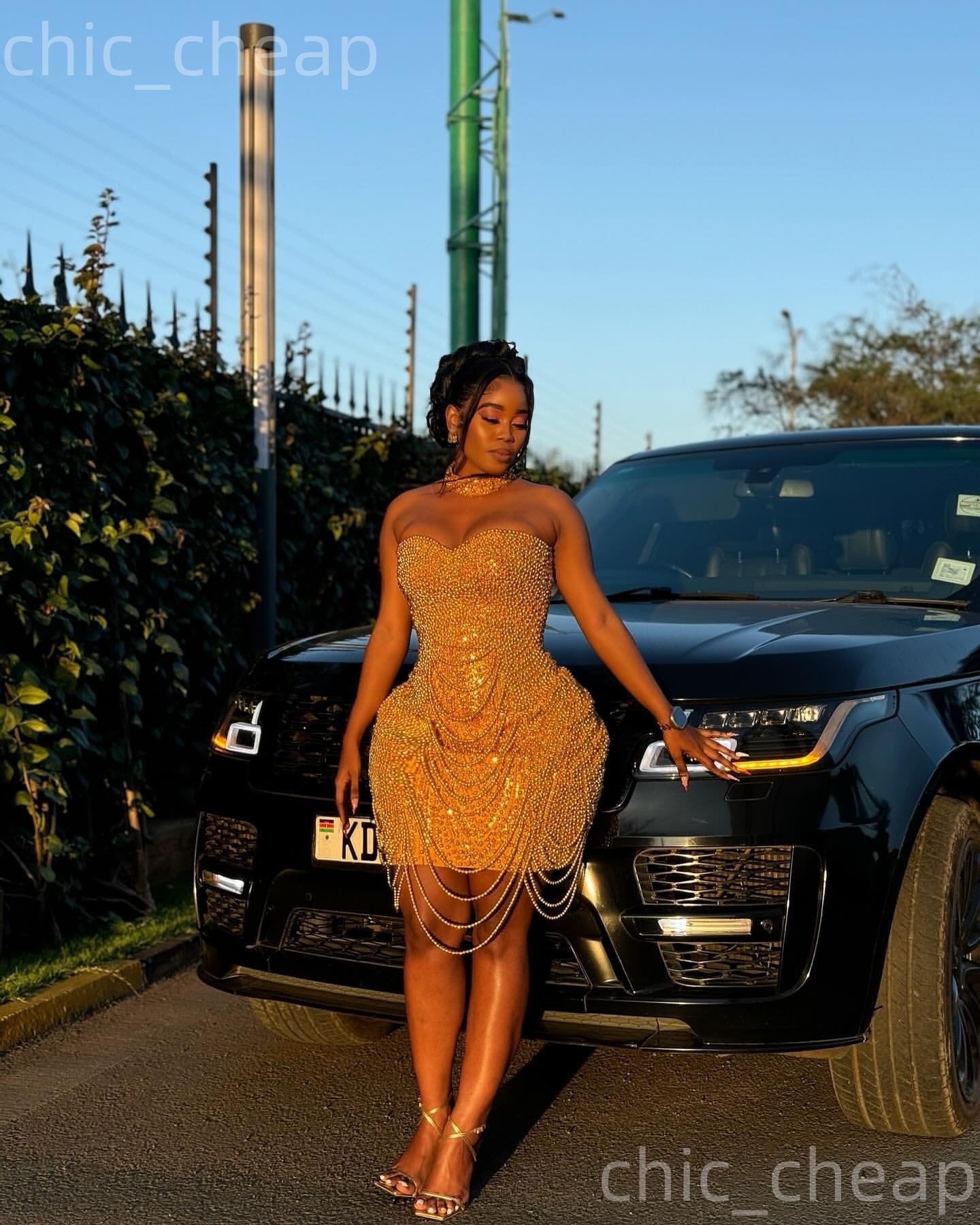 Chic Gold Sheath 2026 Cocktail Dress Pearls Beadings Luxurious Short Mini Graduation Homecoming Dresses For Special Occasions Sweetheart Gowns