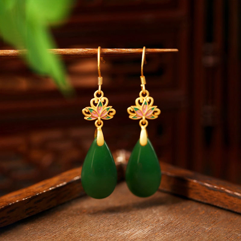 French Style Designer Earring Chinese Red Agate Camellia Rose Flower Jade Pearl Stud Earring Elegant 925 Silver High-end Jewelry wholesales drop shipp