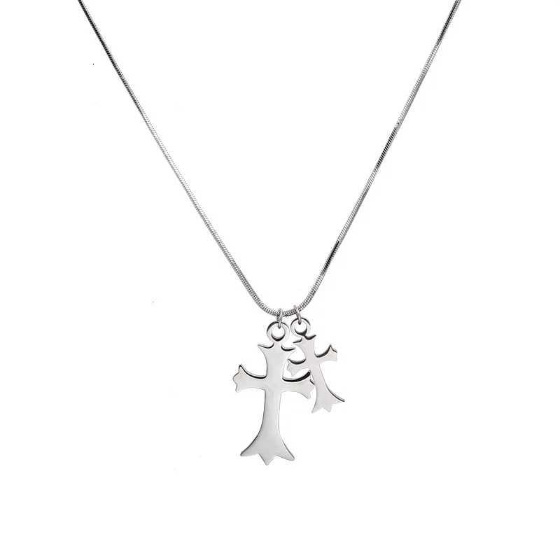 Elegant Womens Cross Pendant Alloy with Electroplating Long Snake Chain Design Hip-Hop Jewelry for Daily WearBest Gift Idea Y251227