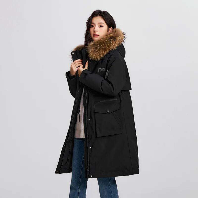Semir Jacket Women Goose Down 2025 Winter New Waterproof Oil-Proof Stain-Proof Outerwear Warm Loose Daily Women's Clothing