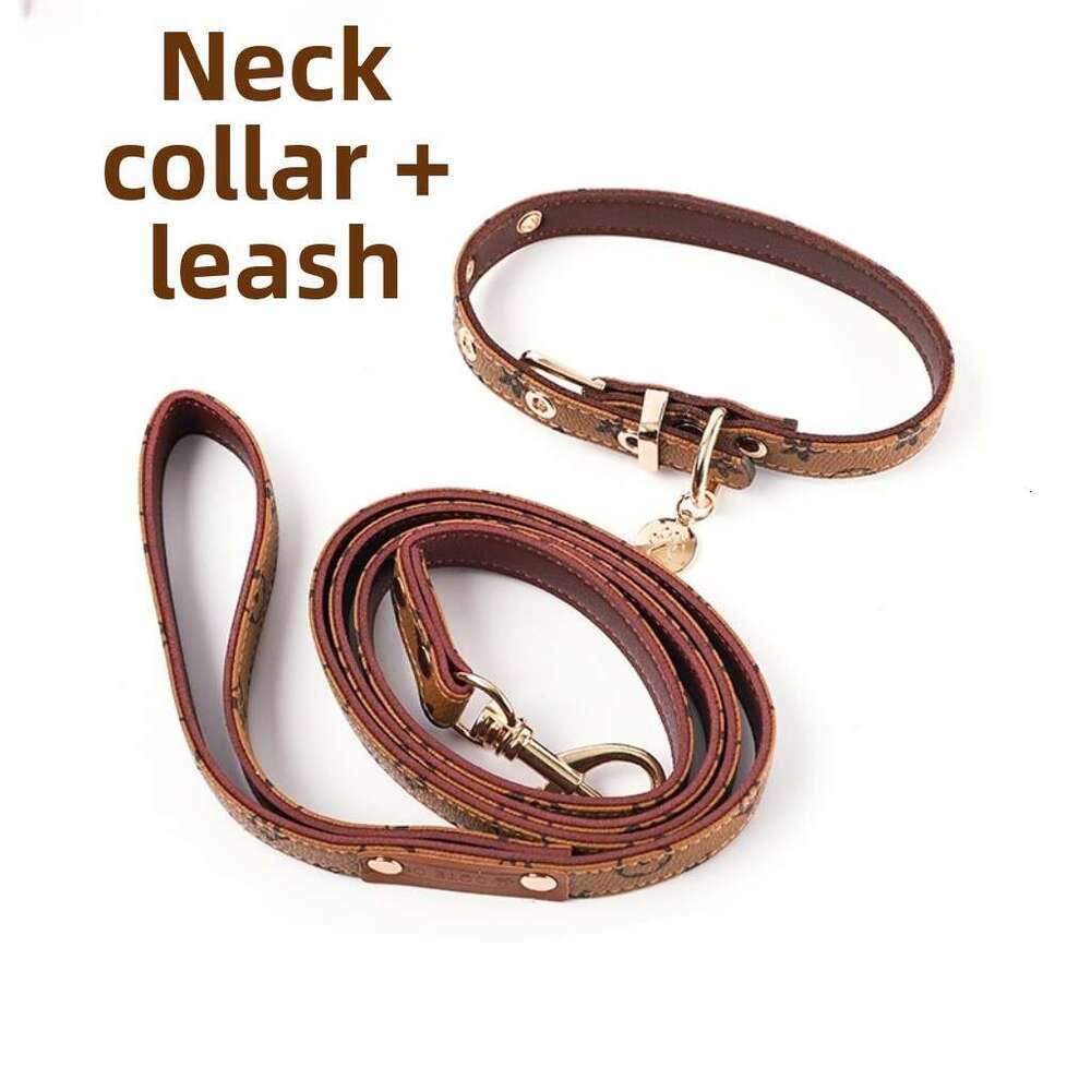 Vintage Plaid Lightweight Dog Self-Backpack Pet Chest Harness Leash Collar Set for Small and Medium Dogs