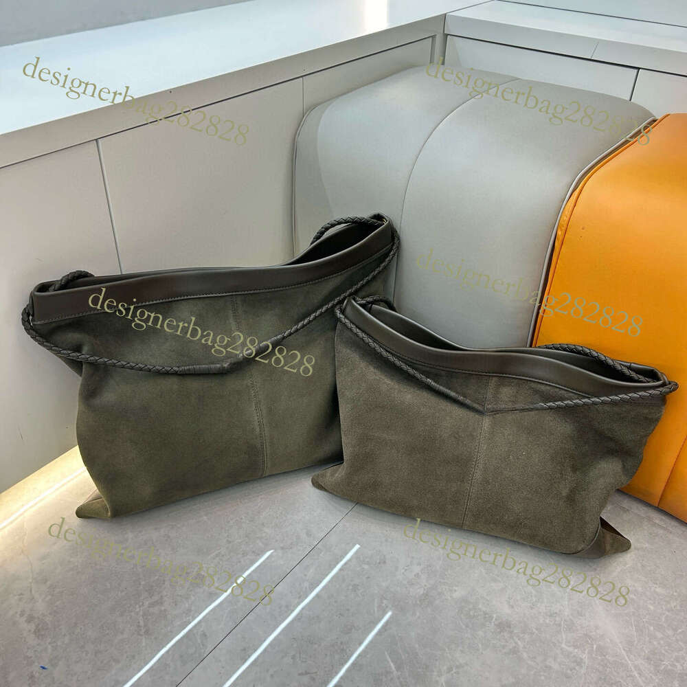 Totebag Shoulder ROSE NOIRE Cross Border New Woven Rope Suede Leather Messenger Lazy Retro Underarm Versatile Single Crossbody Women S Bag