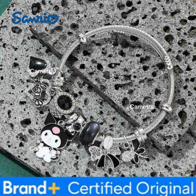 Sanrio Kuromi Silvery Bracelet for Girls Adjustable Creative Exquisite Bangle Jewelry Accessory Birthday Gift H251229