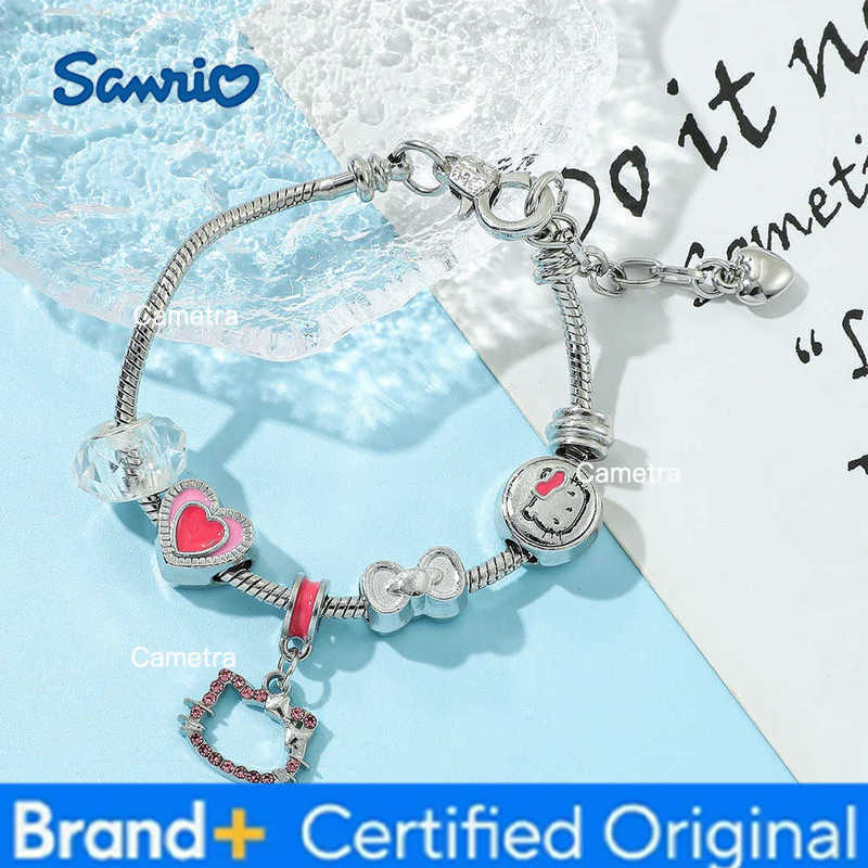 Sanrio Hello Kitty Bracelet Charm - Cute Cartoon Kitty Cat Figure DIY Jewelry Accessory for Friends Birthday Kawaii Gift H251229