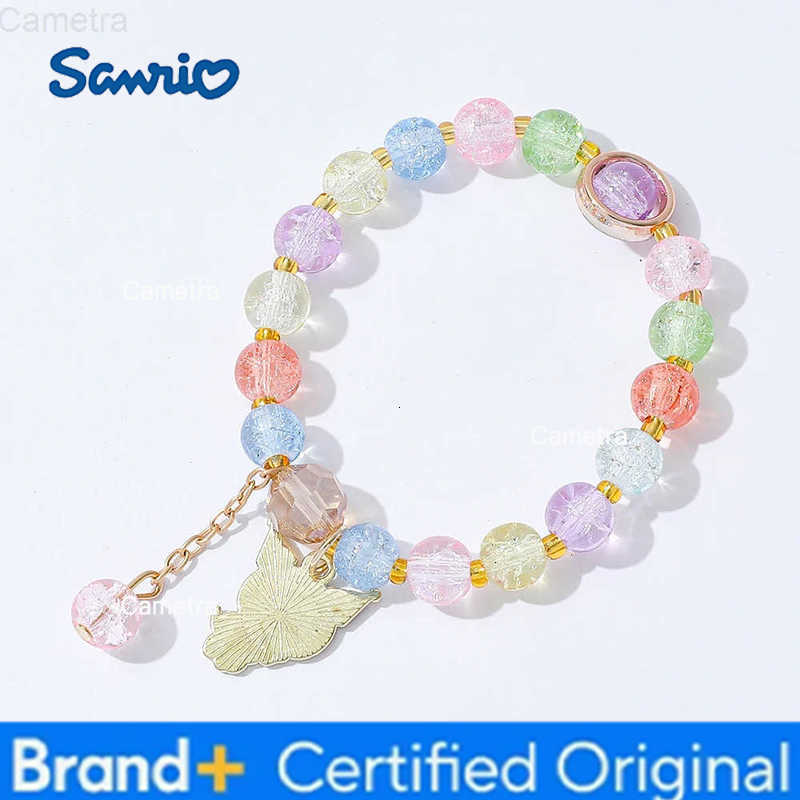 Sanrio Kuromi Hello Kitty Beaded Bracelet Colorful Charm Jewelry Kawaii Gift for Girls Anime Fans H2512291