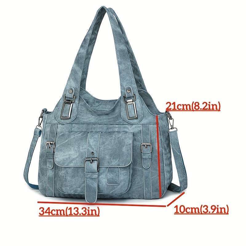 JINXIANGGUO Taole Women S Retro Tote Bag With Detachable Strap Golden Tone Hardware Zipper Closure Grey Beige Brown Black Vintage Handbag For Work Tra