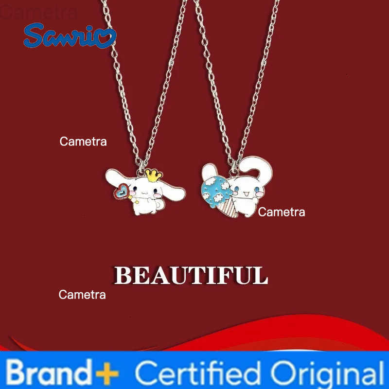 Sanrio Cinnamoroll Necklace Anime Figures Cartoon Alloyed Necklace Q Figural Anime Merchandise Decoration Children Birthday Gift H251229
