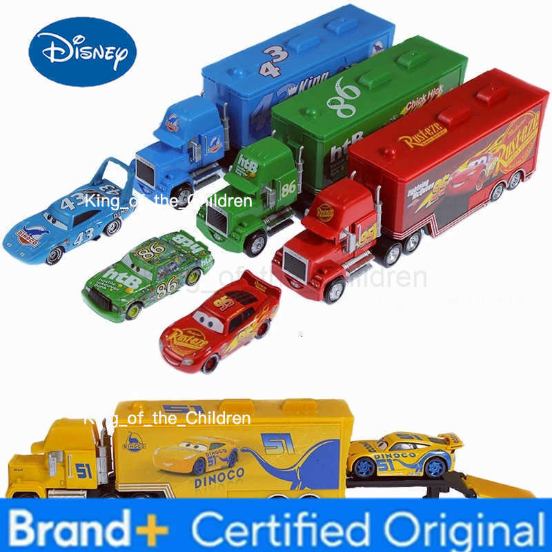 Disney Pixar Cars 3 Toys Car 155 Lightning Mcqueen Mack Uncle Truck Rescue Collection Alloy car model childrens toy gift H251229