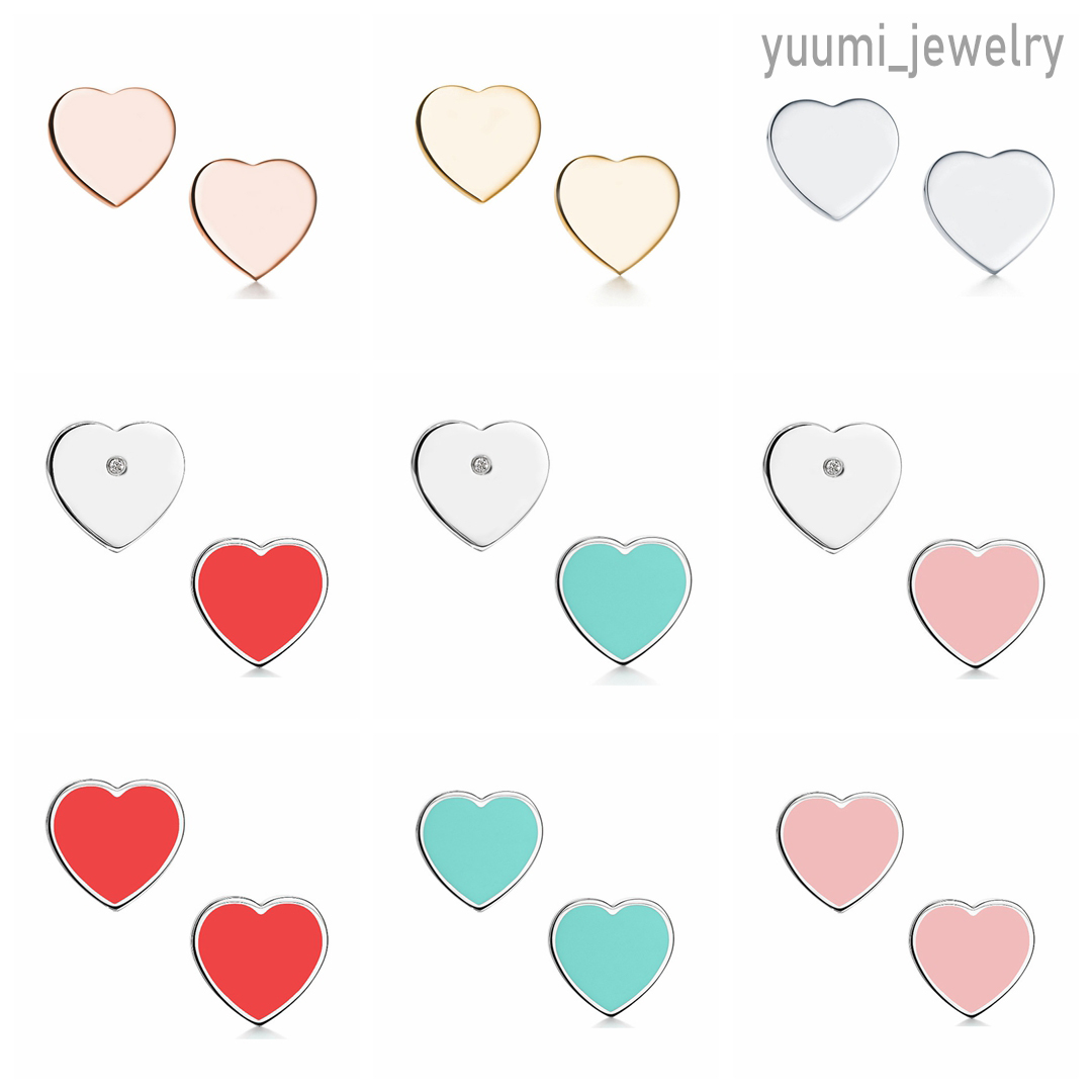 earrings designer earrings luxury heart letter earrings designer for women men couple classic fashion geometric earrings wedding jewelry high quality gift box 10a
